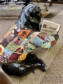 Robin Sowers Bear with Artist Audry Martignetti: 